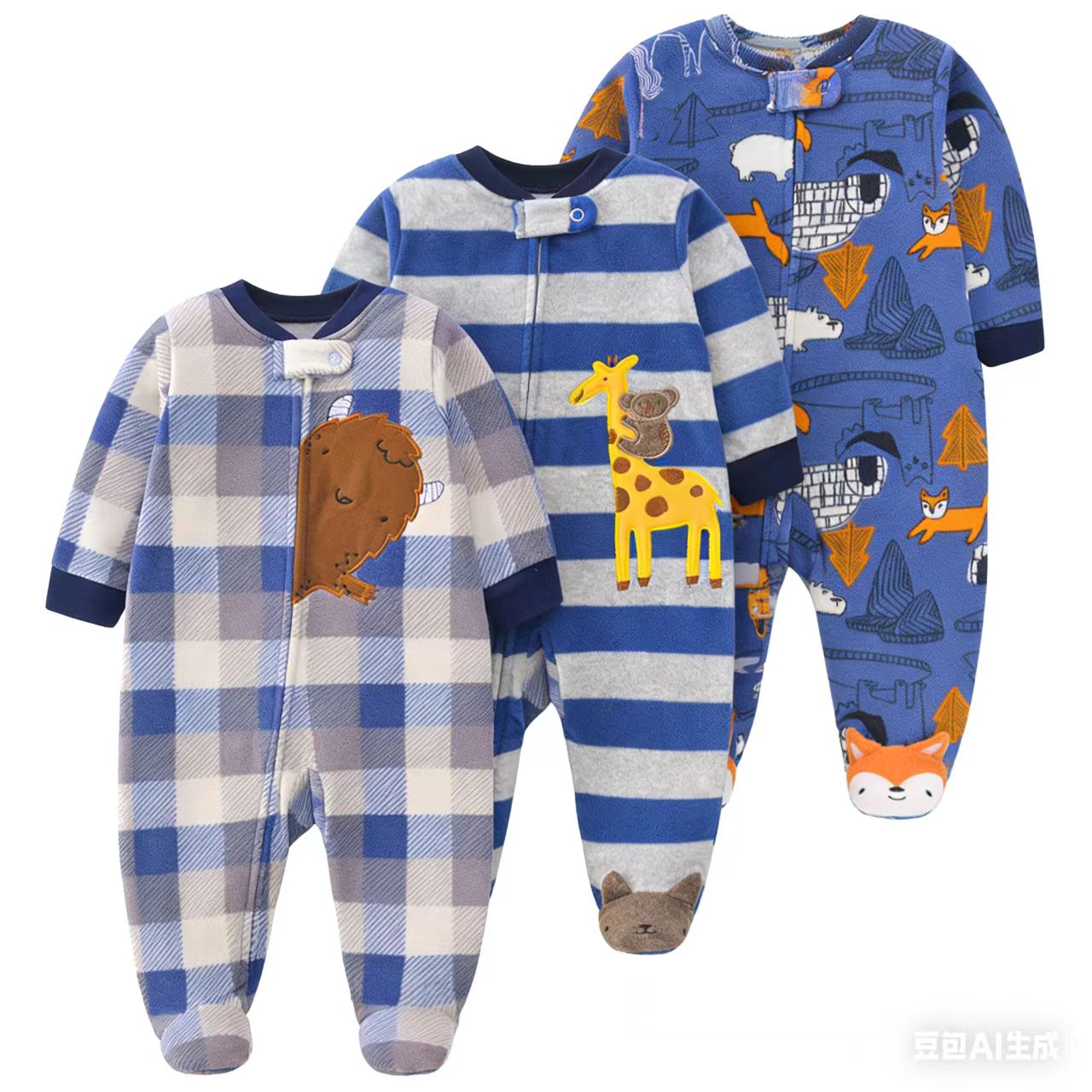 Baby Product Brand - 2026 유니섹스 아기 롬퍼 플리스 원단