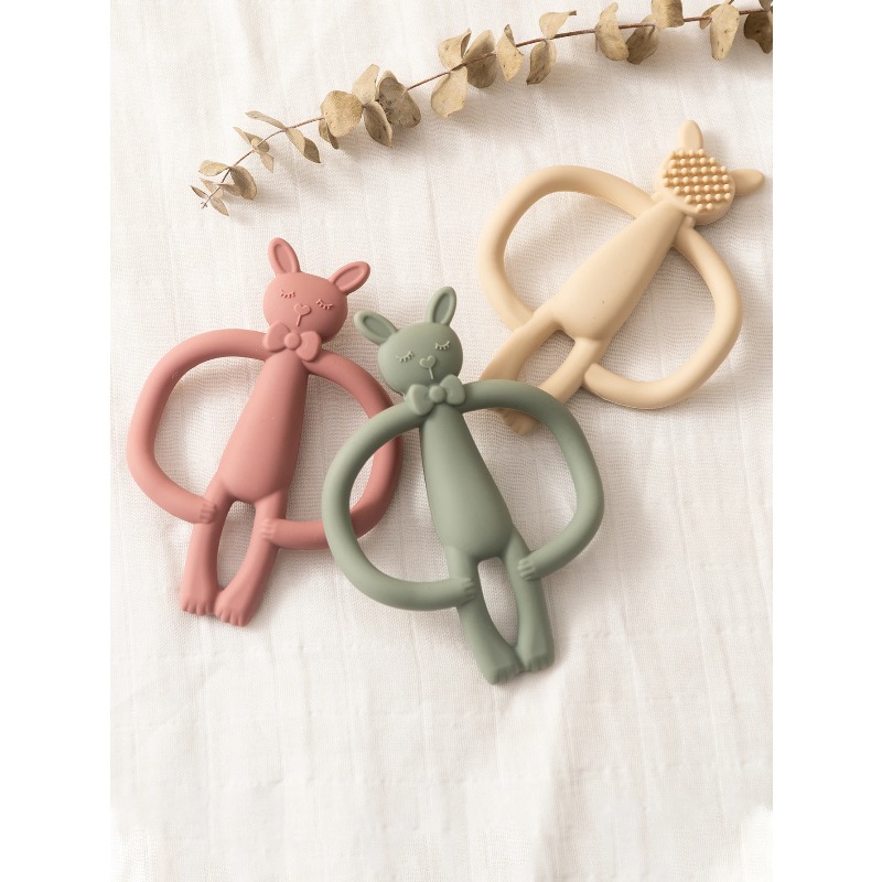 컬러 키즈 1PC 실리콘 Teether 장난감 아기 간 - Baby Products Rabbit 리뷰 및 가격