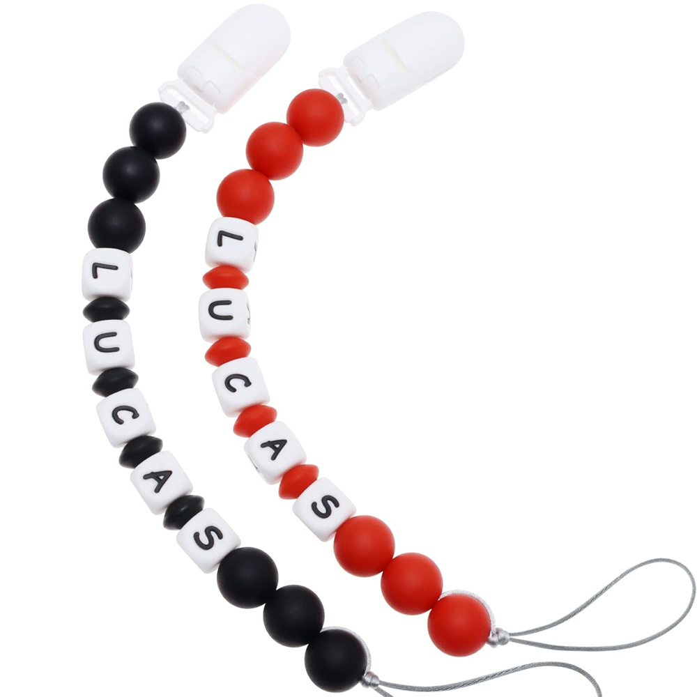 2pcs 아기 젖꼭지 홀더 맞춤형 이름 맞춤형 신생아  - Baby Teethers 리뷰 및 가격