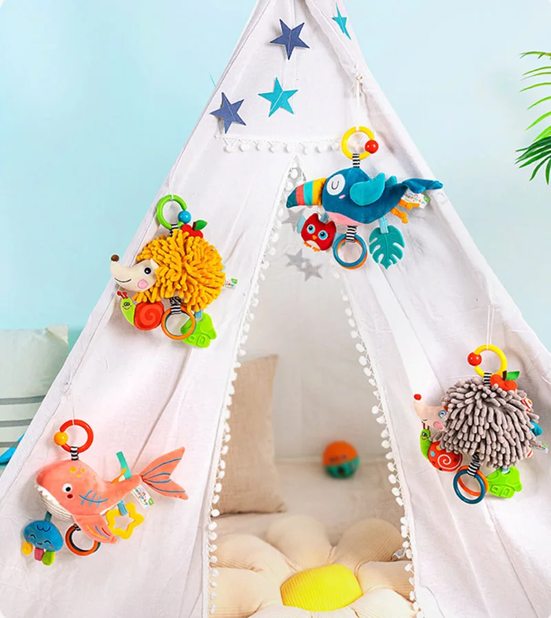 신생아 유아 부드러운 플러시 장난감 Teether 딸랑 - Baby Teethers 리뷰 및 가격
